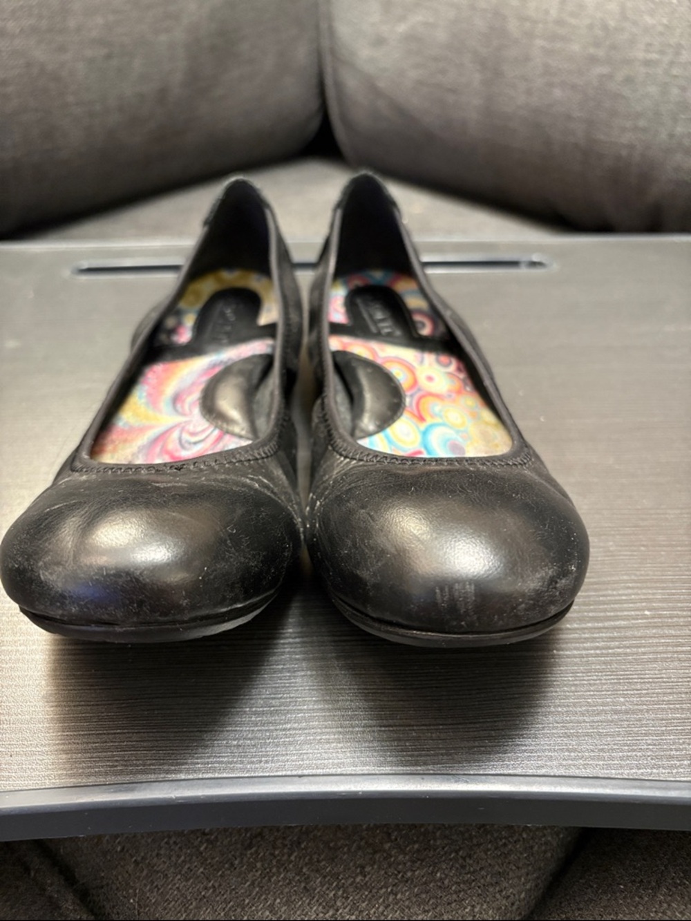 Born Black Women's Leather Ballet Flats - Picture 2 of 7